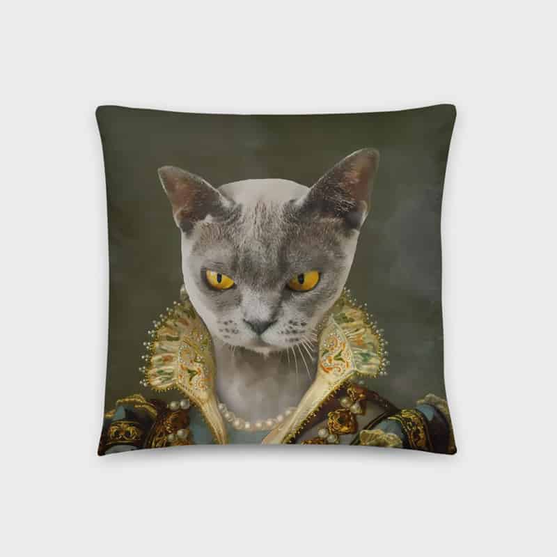 Custom Pet Portrait Pillow