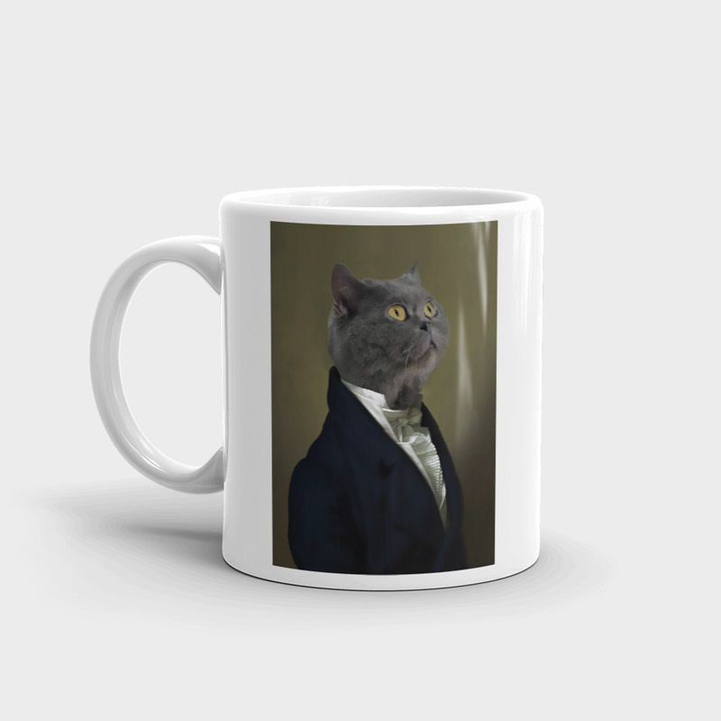 Royal Pet Portrait Large Mug - The Ambassador