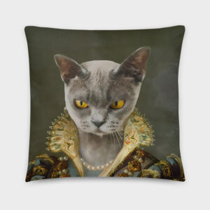 Royal Pet Portrait Pillow