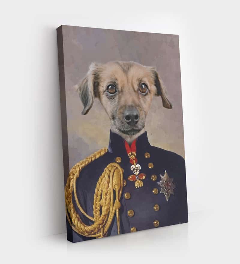 Dog Canvas Art Side